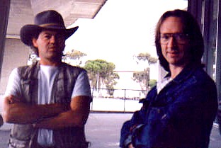 Micky & Peter at the airport